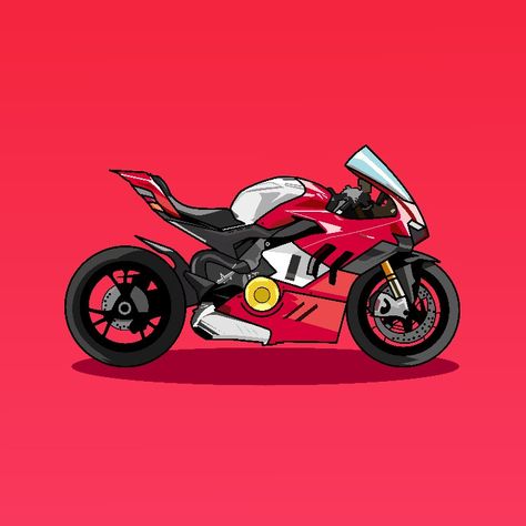 Motorcycle vector illustration using adobe illustrator What do you think about it Follow me for more content Bikes Stickers, Motorcycle Vector, Ducati Motorbike, Android Design, Bike Stickers, Ducati Motorcycles, Wallpaper Earth, Sepeda Motor, Instagram Photo Ideas Posts