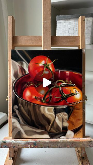 Tomato Painting Acrylic, That Moment When, Light And Shadow, Etsy Store, Stretch Canvas, Acrylic Painting, Original Paintings, Oil Painting, Art Painting