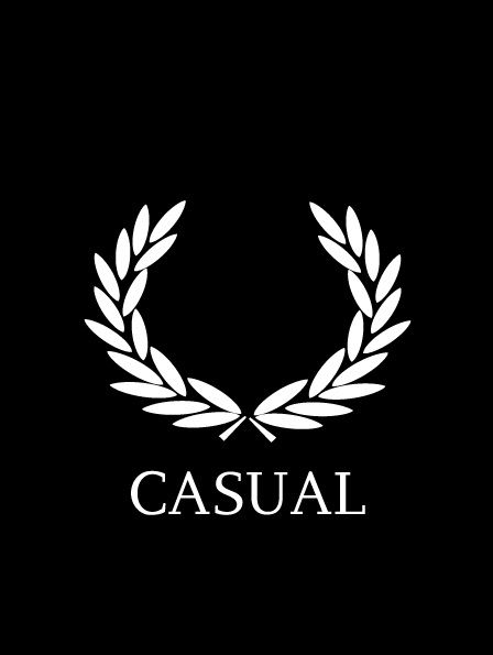 (h) Football Casual Clothing, Fred Perry Logo, Laurel Vector, Skinhead Fashion, Ultra Casual, Adidas Art, Ultras Football, Casual Logo, Football Casuals