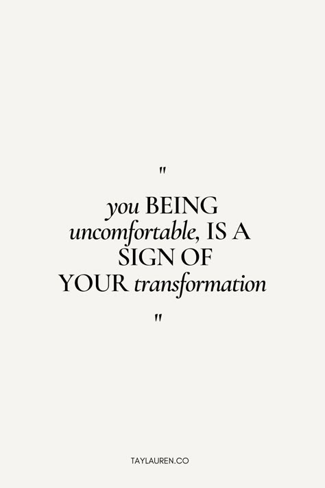 "You being uncomfortable is a sign of your transformation".... Step into your fullest potential by clicking the link below! #PersonalDevelopment #Growth #HealthyRecipes #Yoga #Meditation #Workouts If You Want To Grow Quotes, Growth Happens When Youre Uncomfortable, Quote About Transformation, Growth Comes From Being Uncomfortable, Growth Opportunity Quotes, Get Uncomfortable Quotes Motivation, Uncomfortable Quotes Motivation, Choose Well Quotes, Quotes About Uncomfortable Growth