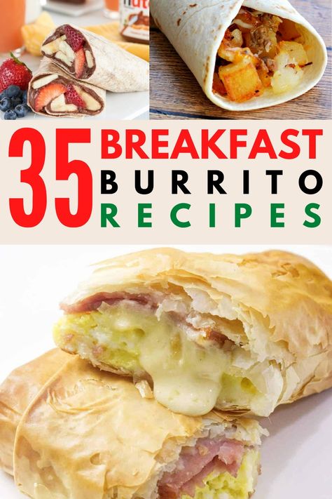 Today we’re paying tribute to the mighty breakfast burrito. Whether you’re grabbing a traditional Tex Mex burrito from the freezer as a quick and easy make ahead breakfast, or if you like experimenting with new fillings like potatoes, Italian, plus vegan and vegetarian options, there’s a delicious burrito idea here for you. Discover your new favorite recipes to enjoy on the go, at home, even whilst camping! #breakfastburrito #freezerburritos #makeaheadburritos Burrito Filling Recipe, Southwest Breakfast Burrito, Breakfast Burrito Recipes, Handheld Meals, Premade Breakfast, Easy Breakfast Burrito Recipe, Homemade Breakfast Burritos, Easy Make Ahead Breakfast, Meatless Breakfast