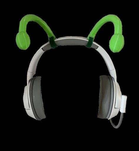 alien headphones weirdcore space bugcore bugs green Headphone Ideas Decorate, Headset Decoration, Oc Accessories Ideas, Alien Outfit Aesthetic, Silly Accessories, Aliencore Outfit, Fairy Grunge Headphones, Cybercore Headphones, Alien Headphones