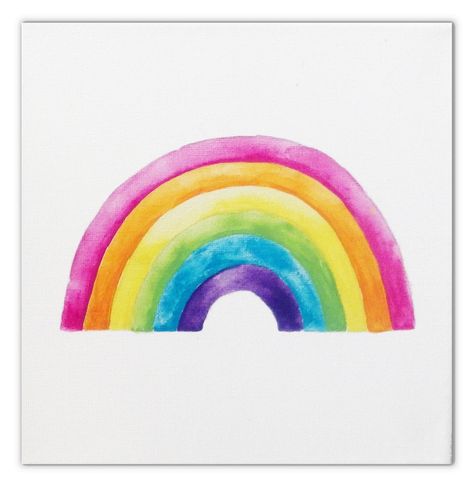 Rainbow Art Painting, Canvas Nursery Decor, Rainbow Canvas Art, Nursery Canvas Art, Rainbow Drawing, Unicorn Canvas, Unicorn And Rainbow, Rainbow Canvas, Nursery Canvas