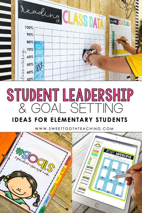 Student Goal Setting Elementary Data Binders, Middle School Data Tracking, Goal Setting In The Classroom, Classroom Goals Display Data Walls, Kindergarten Data Folders, Leadership Notebooks Leader In Me, Math Data Walls Elementary, Achieve 3000 Data Wall, Goal Setting With Students