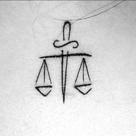 Lawyer Tattoo, Scales Of Justice Tattoo, Law Tattoo, Justice Tattoo, Libra Tattoo, Scale Tattoo, Latest Tattoos, Symbol Tattoos, Best Friend Tattoos