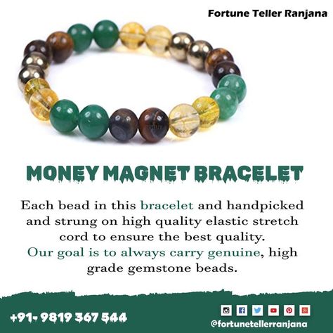 Each bend in this bracelet are handpicked and strung on high quality elastic stretch cord to insure the best quality . 𝐃𝐫. 𝐑𝐚𝐧𝐣𝐧𝐚 𝐋𝐚𝐦𝐝𝐡𝐚𝐝𝐞 𝐀𝐬𝐭𝐫𝐨𝐥𝐨𝐠𝐲, 𝐍𝐮𝐦𝐞𝐫𝐨𝐥𝐨𝐠𝐲 𝐂𝐨𝐚𝐜𝐡 & 𝐂𝐨𝐧𝐬𝐮𝐥𝐭𝐚𝐧𝐭 For More Details: Contact Me: +91- 9819367544 . . . #fortunetellerranjana #drranjnalamdhade #money #money #moneytips #moneymaker #moneyheist #moneymindset #moneymagnetbracelet #moneymagnetbracelets #moneymagnetbracelete #crystal Good Luck Spells, Luck Spells, Astrology Numerology, Money Magnet, Magnetic Bracelet, Money Mindset, Money Maker, Bend, Gemstone Beads