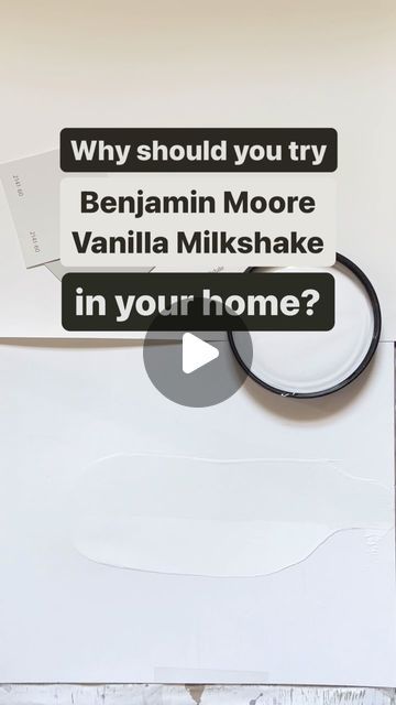 Karolina De Costa on Instagram: "Should you try Benjamin Moore Vanilla Milkshake in your home? Here it is next to a plain white paint base. Why do I love it? A combination of gray with a touch of yellow and green give this off white it a subtle warmth that won’t look too creamy. Thanks to a slight green cast (which is more noticeable as you look at the darker colors on the same strip) Vanilla Milkshake is the perfect compliment to oak or maple flooring, woodwork or kitchen cabinets. For woodwork and trim keep it simple with a clean contrasting shade like Benjamin Moore Chantilly Lace. TIP: This paint color pairs beautifully with fixtures, lighting, hardware and accents in a warm metal like aged brass! New Benjamin Moore paint colors are featured weekly so don’t forget to follow, Malted Milk Benjamin Moore, Vanilla Milkshake Benjamin Moore, Benjamin Moore Chantilly Lace, Greek Villa Sherwin Williams, Benjamin Moore Bedroom, Maple Flooring, Benjamin Moore Paint Colors, Maple Floors, Vanilla Milkshake