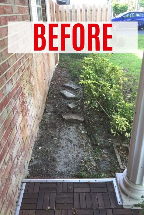 Upgrade your front yard or backyard with these creative stepping stones and garden paths. How to make a garden path on a budget with these easy diy outdoor ideas. Resin Garden Path, Muddy Walkway Fixes, Diy Walkways Paths Cheap Simple, Front Garden Path Ideas, Walk Ways Diy Paths Cheap, Budget Friendly Garden, Cheap Walkway Ideas Diy, Stepping Stones Pathway, Diy Garden Path