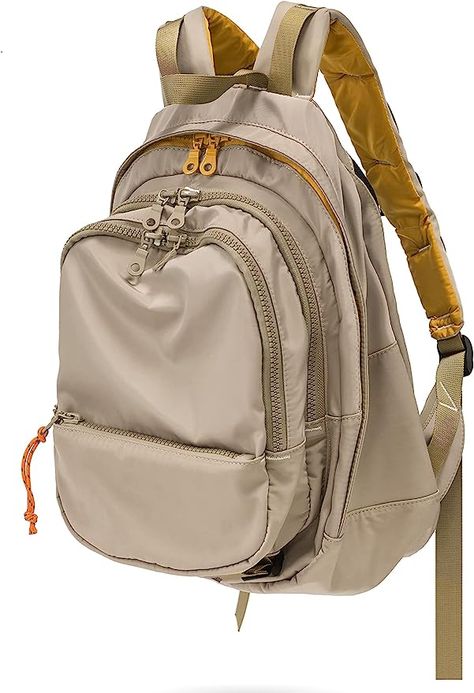 DORIS&JACKY UNISEX Campus Backpack Large Capacity Travel Casual Daypack For Women School Finds, Beige Backpacks, Campus Backpack, Satchel Purse, Large Backpack, Leather Wristlet, Black Backpack, Travel Backpack, Lambskin Leather