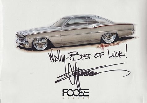 Chip Foose Drawings | Chip.FOOSE-Poster.Signed | Flickr - Photo Sharing! Chip Foose Drawings Sketches, Foose Cars, Car Drawing Pencil, Product Sketch, Chip Foose, Automotive Illustration, F1 Wallpaper Hd, Custom Cars Paint, Auto Art