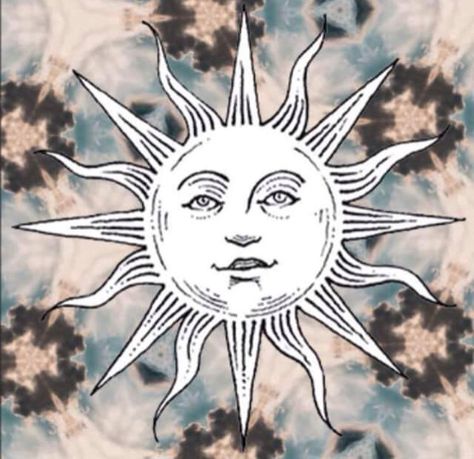 Medieval Sun Medieval Sun, Cottage Illustration, Trippy Artwork, As Above So Below, Good Day Sunshine, Smells Like Teen Spirit, Sun Moon Stars, Celestial Art, Sun Tattoo