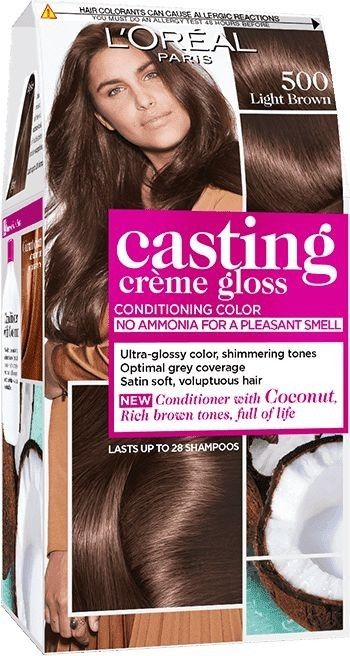 Loreal Hair Color Chart Brown Shades, Loreal Paris Hair Color, Selfcare Shopping, Loreal Hair Color Chart, Loreal Casting Creme Gloss, Long Hair Brunette, Brown Hair Color Chart, Casting Creme Gloss, Loreal Hair Color