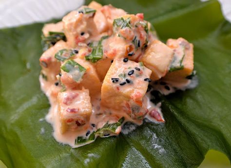 missing island style.  Spicy Tofu Poke | Makakilo Mamma Poke Food Truck, Tofu Poke Recipe, Poke Recipes, Tofu Poke Bowl, Tofu Poke, Recipes Tofu, Unprocessed Recipes, Veggie Options, Poke Recipe