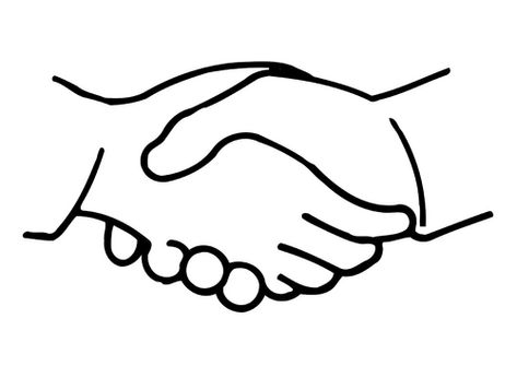 Shaking Hands Drawing, Handshake Logo, Hand Outline, Outline Images, Hand Symbols, Free Coloring Sheets, Classroom Jobs, Hand Pictures, Hand Logo