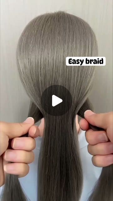 Antima Bhandari on Instagram: "Easy hair braid" Cute Hairstyles Easy Medium Hair, Easy Hair Styles Braids, Simple Braided Hairstyles For Long Hair, Easy Hair Styles Tutorials, Braids With Hair Down, Braided Hairstyles For Medium Length Hair, Soccer Hairstyles Easy, Very Easy Hairstyles For Beginners, Hairstyles For Shoulder Length Hair Easy