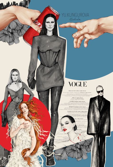 Fashion art, on ArtStation at https://www.artstation.com/artwork/3q03NY Mood Board Fashion Inspiration, Fashion Communication, Fashion Portfolio Layout, Fashion Show Poster, Fashion Design Books, Fashion Illustration Collage, Fashion Poster Design, Aesthetic Ootd, Fashion Artwork