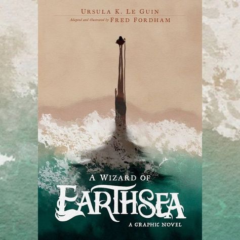 Ursula K. Le Guin on Instagram: "🐉🌎💨 COVER REVEAL! 💨🌎🐉 Several years ago, we reached out to artist Fred Fordham to see if he'd be interested in working on a graphic novel adaptation of A Wizard of Earthsea. What a wonderful collaboration resulted! We are THRILLED to give you a sneak peek at the result, a visual interpretation that is both faithful to the original, and thoroughly original itself.   Clarion Books will publish this edition, which lands on shelves in the US on March 11, 2025. (UK and other market pub dates to be announced soon.)  Thank you to @reactorsff for sharing the news!  #graphicnovel #coverreveal #earthsea #awizardofearthsea #fredfordham #ursulakleguin #ursulaleguin" Wizard Of Earthsea, A Wizard Of Earthsea, Ursula Le Guin, Ursula K Le Guin, Minor Threat, Christmas Ghost, Novel Cover, Instagram Cover, Comic Cover