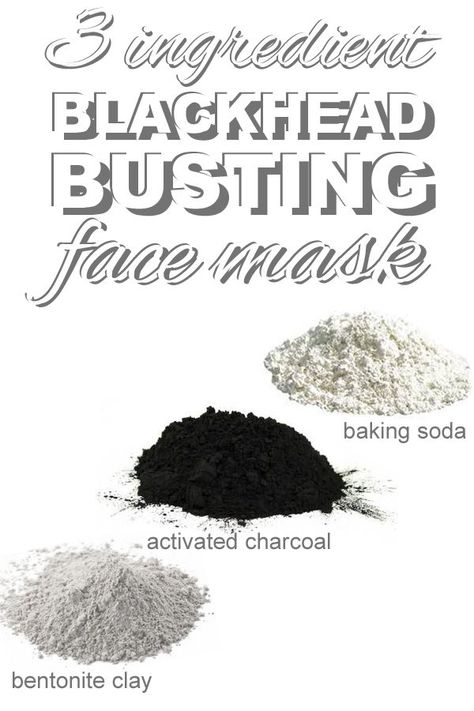 An easy three ingredient blackhead busting face mask that you can make with pantry staples from www.goingzerowaste.com Diy Charcoal Mask, Baking Soda Face Mask, Cold Sores Remedies, Face Mask Recipe, Natural Sleep Remedies, Natural Cold Remedies, Charcoal Mask, Natural Cough Remedies, Bentonite Clay