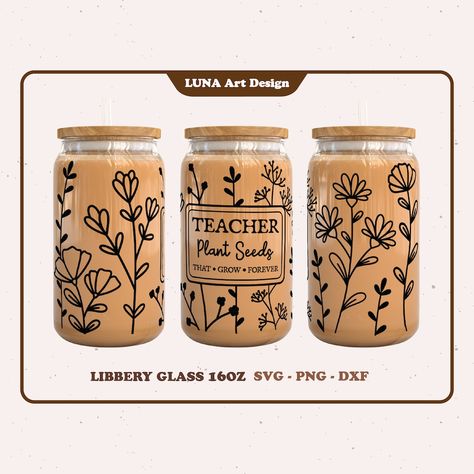 Glass Can Svg, Cupping At Home, Libbey Glass Can, Plant Seeds, Instagram Tags, Personalized Cups, Libbey Glass, Cricut Projects Vinyl, Cup Design