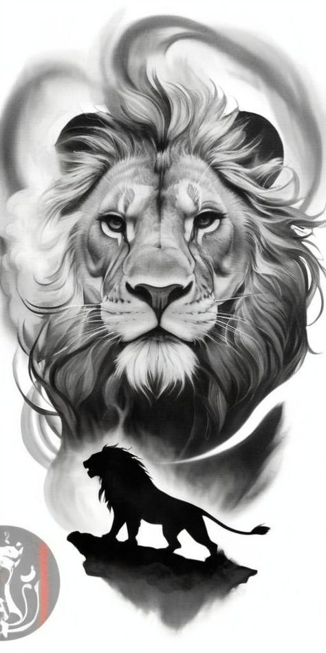 Realistic Lion Tattoo Design, Tattoo Lion Design, Lion Tattoo Sketch, Lion Face Tattoo, Leon Tattoo, Lion Tattoo Ideas, Lion Forearm Tattoos, Lion Art Tattoo, Japanese Tiger Tattoo