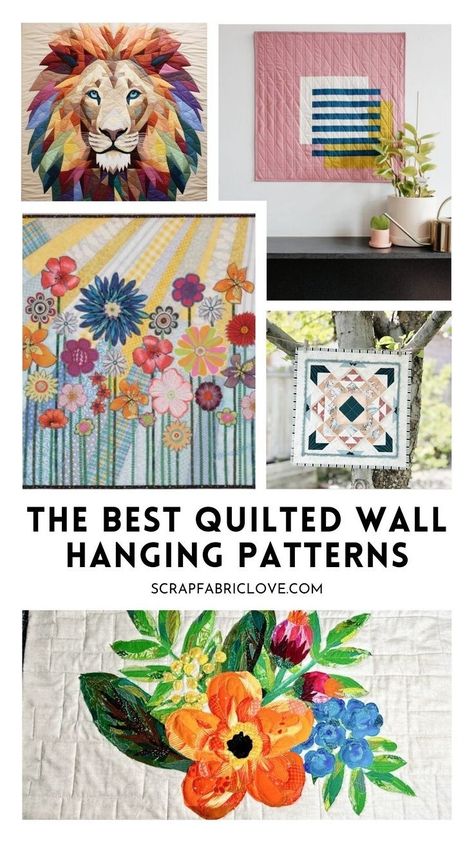 Explore 20+ quilted wall hangings patterns to find the perfect quilt wall hanging ideas for any space. From easy quilt wall hanging patterns to seasonal quilted wall hangings, you’ll discover patchwork and star quilt wall hangings that are ideal for any home decor. Whether you're looking for small quilted wall hangings or quilt block wall hangings, these patterns offer inspiration for every skill level. Find unique quilt hanging designs and seasonal wall hangings ideas today! Quilt Wall Hanging Patterns, Quilt Wall Hanging Ideas, Wall Hanging Quilt Patterns, Quilt Wall Hangings, Quilted Wall Hangings Patterns, Quilt Hanging, Seasonal Wall Hangings, Wall Quilt Patterns, Applique Wall Hanging