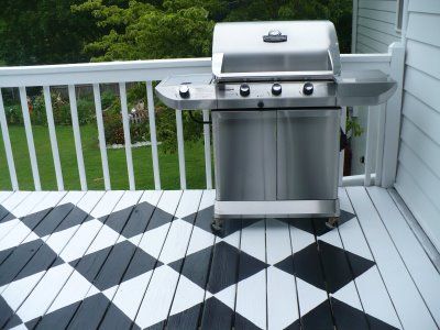 checkerboard deck floor Painted Checkerboard Floor, Sunporch Decor, Outdoor Checkerboard, Painted Wood Deck, Deck Cleaner, White Deck, Checkerboard Floor, Deck Paint, Staining Deck