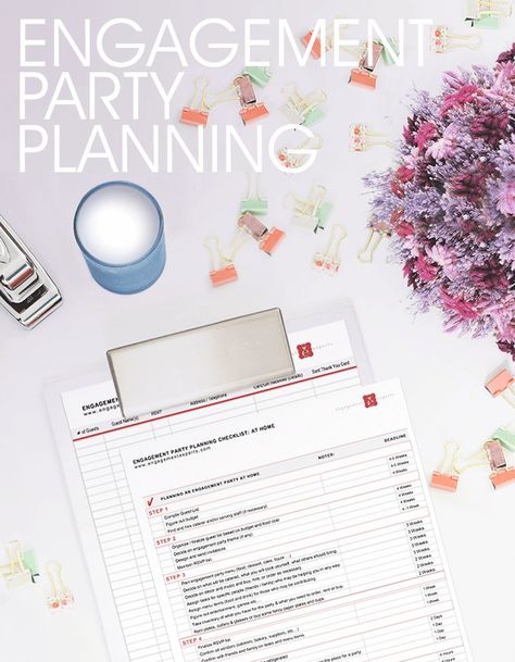 Engagement Party Planning is easy when you're organized. Tips and advice on planning, scheduling and a free party planning checklist and #engaged #engagementparty #engagementpartyplanning #engagementpartyideas Engagement Party Schedule, Engagement Party List, Engagement Party Planning Checklist, Engagement Party Checklist, Planning An Engagement Party, Party Planner Checklist, Engagement Planning, Outdoor Engagement Party, Event Planning Timeline