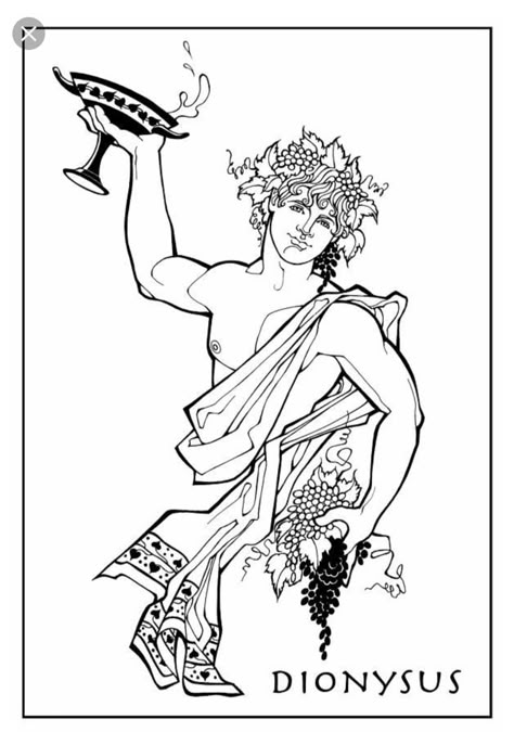 Dionysus God, Medieval Character, Greek Pantheon, Greek Mythology Gods, Greek Mythology Tattoos, God Tattoos, Greek Statues, Ancestry Genealogy, Mythology Tattoos