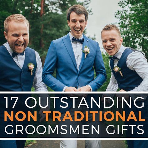 Standout with Awesome Non Traditional Groomsmen Gifts! It’s a tall task to be one of the groomsmen crew, but your friends who have been with you through first jobs and outdoor adventures won’t mind as it’s an honor to be standing shoulder to shoulder with you on your wedding day. So, how will you thank your best guys f Grooms Party Gifts, Gift Ideas For Groomsmen From Groom, Best Man Wedding Gift, Groomsmen Gift Ideas Non Alcoholic, Gifts To Ask Groomsmen To Be In Wedding, Useful Groomsmen Gifts, Wedding Party Gift Ideas Groomsmen, Wedding Gift Ideas For Groomsmen, Personalized Groomsmen Gifts