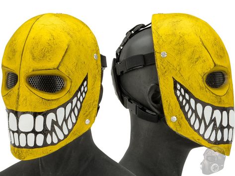 Evike.com R-Custom Fiberglass Wire Mesh "40D Smiley" Mask Inspired by Army of Two, Tactical Gear/Apparel, Masks, Custom Face Masks Custom Mask Ideas, Army Of Two Mask, Smiley Mask, The Middle Child, Army Of Two, Face Gear, Custom Mask, Paintball Mask, Character Fashion