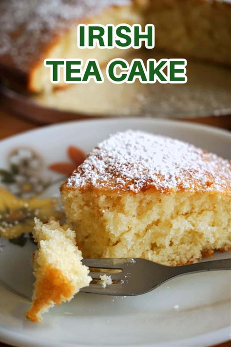 Irish Tea Cake Recipe, Irish Tea Cake, Irish Cake, Irish Foods, Veggie Cakes, Irish Tea, Irish Desserts, Irish Cooking, Fresh Fruit Cake