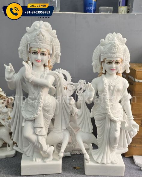 The “White Marble Krishna Idol” by Marble Kraft is a beautifully crafted statue made from high-quality white marble. The smooth, polished finish and intricate design showcase the exceptional craftsmanship of Marble Kraft. Perfect for home decor or as a spiritual gift, this white marble Krishna idol brings a touch of elegance and devotion to any space. . . . . . . . . . . . . . . . #marble #idol #stonecarving #krishna #idols #stonecarver #bestidolever #krishnaconsciousness #hindu #flowerstagra... Saraswathi Devi, Krishna Idol, Short Fade Haircut, Sri Ganesh, Krishna Krishna, Lord Balaji, Krishna Statue, Devi Durga, Lord Shiva Pics