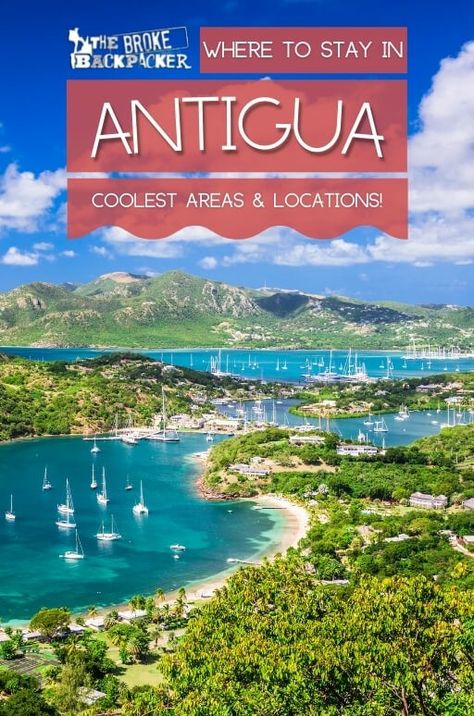 Where to Stay in Antigua (COOLEST Areas!) - The Brooke Backpacker Area Guide St Johns Antigua Cruise Port, St John’s Antigua, St John Antigua, Antigua Beaches, Antigua Food, St Johns Antigua, Things To Do In Antigua, Rainforest Canopy, Cruise Terminal