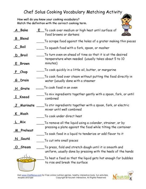 So I really like these terms and think they would be a great introduction for the first day of  a cooking unit.  I may or may not use this particular work sheet. Cooking Vocabulary, Cooking Terms, Culinary Lessons, Cooking Box, Life Skills Class, Nutrition Classes, Culinary Classes, Life Skills Classroom, Cooking Quotes