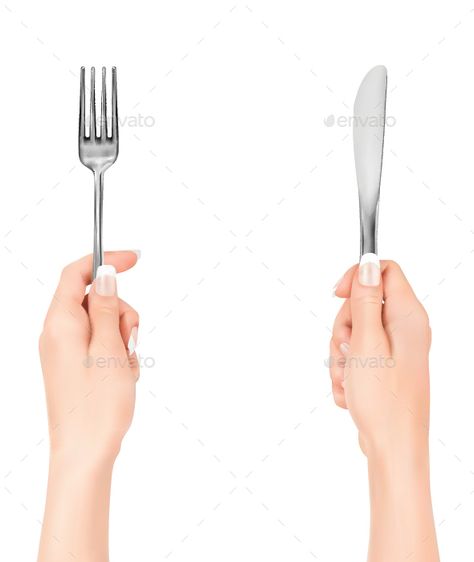 Hands Holding Fork and Knife Hands Holding Fork And Knife, Holding Fork Reference, Hand Holding Fork, Hand References, Knife Drawing, Meat Industry, Fork And Knife, Reference Board, Hand Drawing Reference