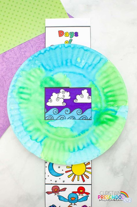 Creation Crafts For Kids, Gods Creation Crafts, Creation Bible Crafts, Christian Preschool Printables, Creation Activities, Creation Bible, Prek Crafts, Ideas For Preschoolers, September Crafts