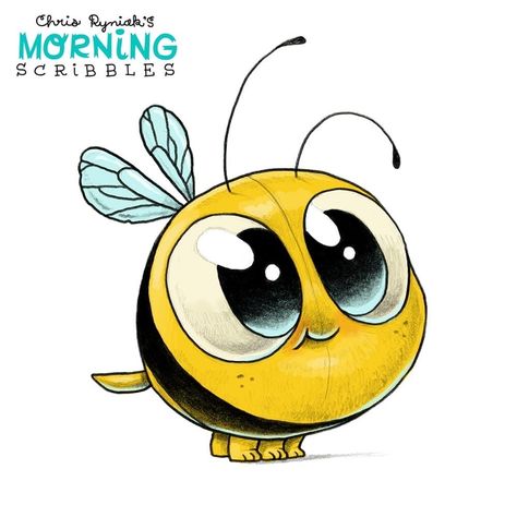 Cute Animal Drawings Doodles, Bee Drawing Simple Cute, Cute Honey Bee Drawing, Cute Monsters Drawings Easy, Bee Art Drawing, Bee Drawing Simple, Cute Bee Drawing, Bee Doodle, Cartoon Bees