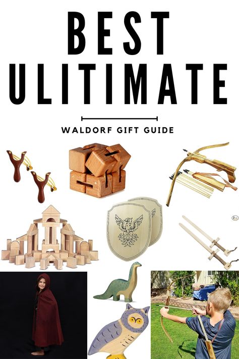 This is the ONLY Waldorf inspired gift guide you'll ever need! Come see our family's favorites! Best of all, I love quality AND a bargain, so you'll find affordable prices you love! Waldorf Gifts For Kids, Waldorf Wooden Toys, Waldorf Stocking Stuffers, Waldorf Christmas Gifts, Waldorf Handwork Projects, Toy Room Inspiration, Waldorf Gifts, Diy Waldorf Toys, Waldorf Kids