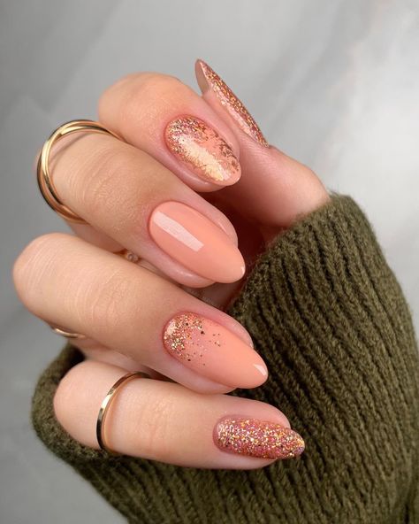 Peach Acrylic Nails, Peach Nail Art, Peach Colored Nails, Elegant Touch Nails, Unghie Sfumate, Peach Nails, Romantic Nails, Sassy Nails, Stylish Nails Designs