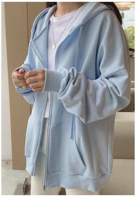 Oversized Coats, Looks Pinterest, Korean Casual Outfits, Fall Hoodies, Korean Girl Fashion, Hooded Cardigan, Modest Fashion Outfits, Solid Clothes, Korean Outfits