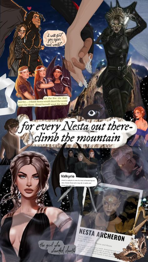 #nessian #nesta #cassian #acosf #acotar #valkyrie #climbthemountain #gwyn #emerie #sarahjmaas Nesta And Cassian Wallpaper, Cassian Training, Nesta Winter Solstice, Nesta Emerie Gwyn, Nesta Ballgown, Gwyn Acosf, Nesta Valkyrie, Cassian Quotes, Acosf Valkyrie