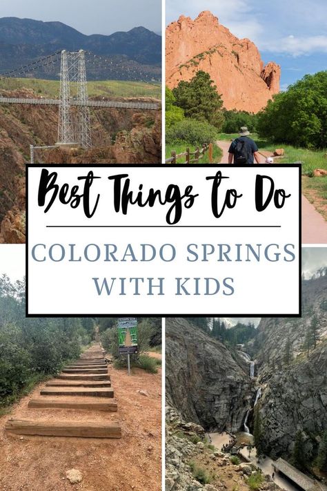 Colorado Springs is a great place to take a family vacation with kids. There are plenty of things to do in Colorado Springs, and the surrounding area is full of beautiful mountains and hiking trails. Colorado Springs With Kids, Colorado Springs Things To Do, Things To Do In Colorado, Road Trip To Colorado, Explore Colorado, Visit Colorado, Family Hiking, Colorado Vacation, Spring Family