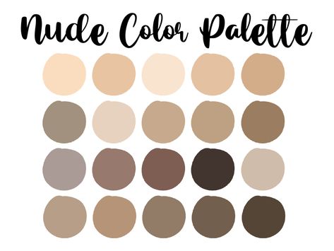 Pastel Brown Palette, Procreate Pallete, Nude Color Palette, Beige Color Palette, Bedroom Colour Palette, Hex Color Palette, Color Palette Challenge, Color Plan, Color Schemes Colour Palettes