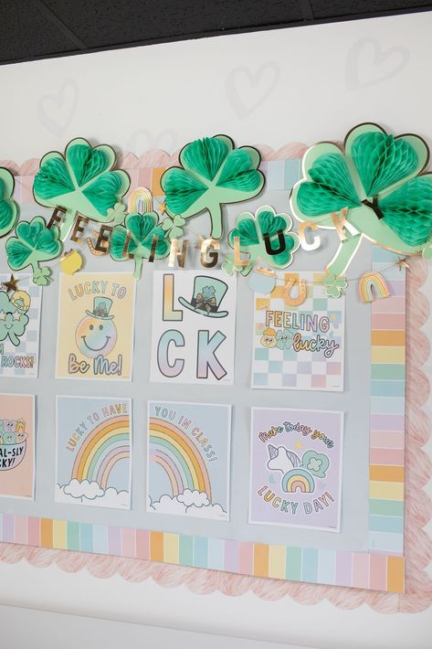 Shop our St. Patrick's Day pop-up shop for teachers! St. Patrick's Day classroom decorations. St. Patrick's Day Classroom Door. St. Patrick's Day classroom activities. St. Patrick's Day door decoration ideas. St. Patrick's Day classroom party and craft ideas. Charms Classroom, St Patricks Day Classroom, Mini Posters, Classroom Theme, Lucky Charms, Pop Up Shop, St Patricks, Classroom Decor, Honeycomb