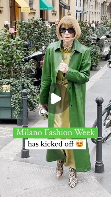 Visit Italy ® on Instagram: "@wow.milano.italy has gathered the most beautiful street style outfits from the first day of Milan Fashion Week! 🌟 

In the first clip, marvel at the wonderful Anna Wintour, setting the tone for an unforgettable fashion journey. 😍 Stay tuned for more fashion marvels straight from the streets of Milan. 

#visititaly #italy #italia #milano #milanocity #visitmilan #milanofashionweek #milanofashion" Milano Outfit, Milano Italy, Beautiful Streets, Milano Fashion Week, Anna Wintour, Visit Italy, Street Style Outfit, Style Outfits, Milan Fashion