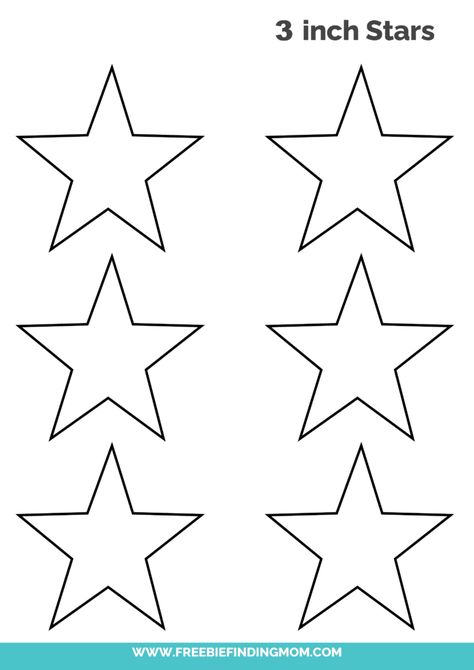 18 Free Printable Star Templates - Freebie Finding Mom Christmas Star Template Free Printable, Printable Stars Free, Star Template Printable Free, Ptsa Ideas, Cut Out Templates, Star Template Printable, Star Ideas, Easter Templates Printables, Colors For Toddlers