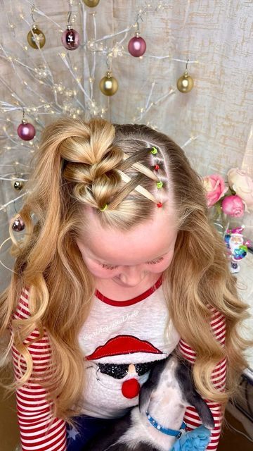 Style With Scarf, Hairstyles For Children, Curl Hairstyles, Valentines Hairstyles, Short Hair For Kids, Cute Toddler Hairstyles, Concert Hairstyles, Fishtail Braids, Valentine Hair