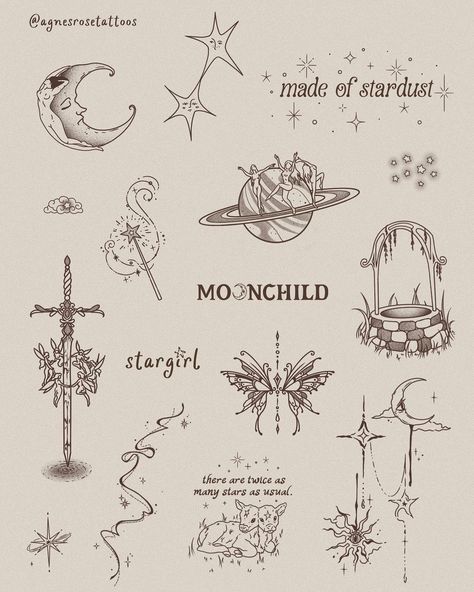 tiny tattoos ~ whimsigoth edition🌛🧚🏻‍♂️🪐🌒 •slideshow version • already got to do one! - dm me to book any of these ! i’m located in… | Instagram Tato Suku, Tattoo Mehndi, Tato Minimal, Mystical Tattoos, Tato Henna, Virgo Tattoo, Female Tattoos, Small Pretty Tattoos, Inspiration Tattoos