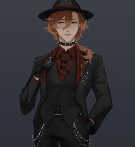 Chuuya Inspired Outfit, Chuuya Outfit, Beast Chuuya, Beast Chuuya Fanart, Ua Uniforms, Chuuya On Motorcycle, Chuuya Nakahara Fan Art Twitter, Bsd Beast, Bsd Chuuya