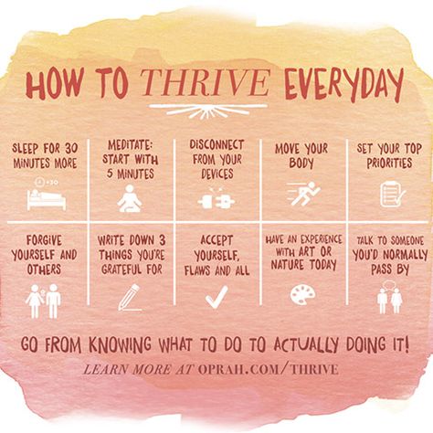 How To Thrive Everyday by Arianna Huffington - are you doing the online Thrive course with her? Ali Edwards, Make Time, Emotional Health, Good Advice, Best Self, Self Development, Way Of Life, Better Life, Positive Thinking